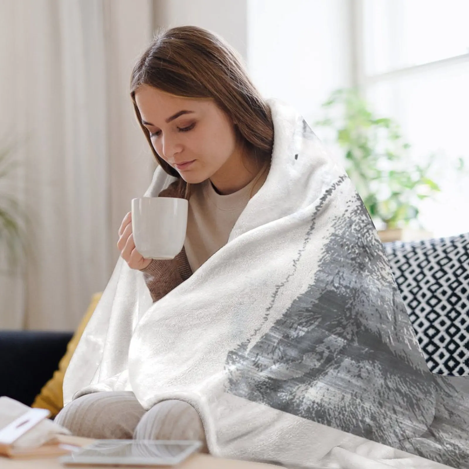 The Lone Wolf Dies But Pack Survives Плед Свободные лохматые одеяла люксового бренда