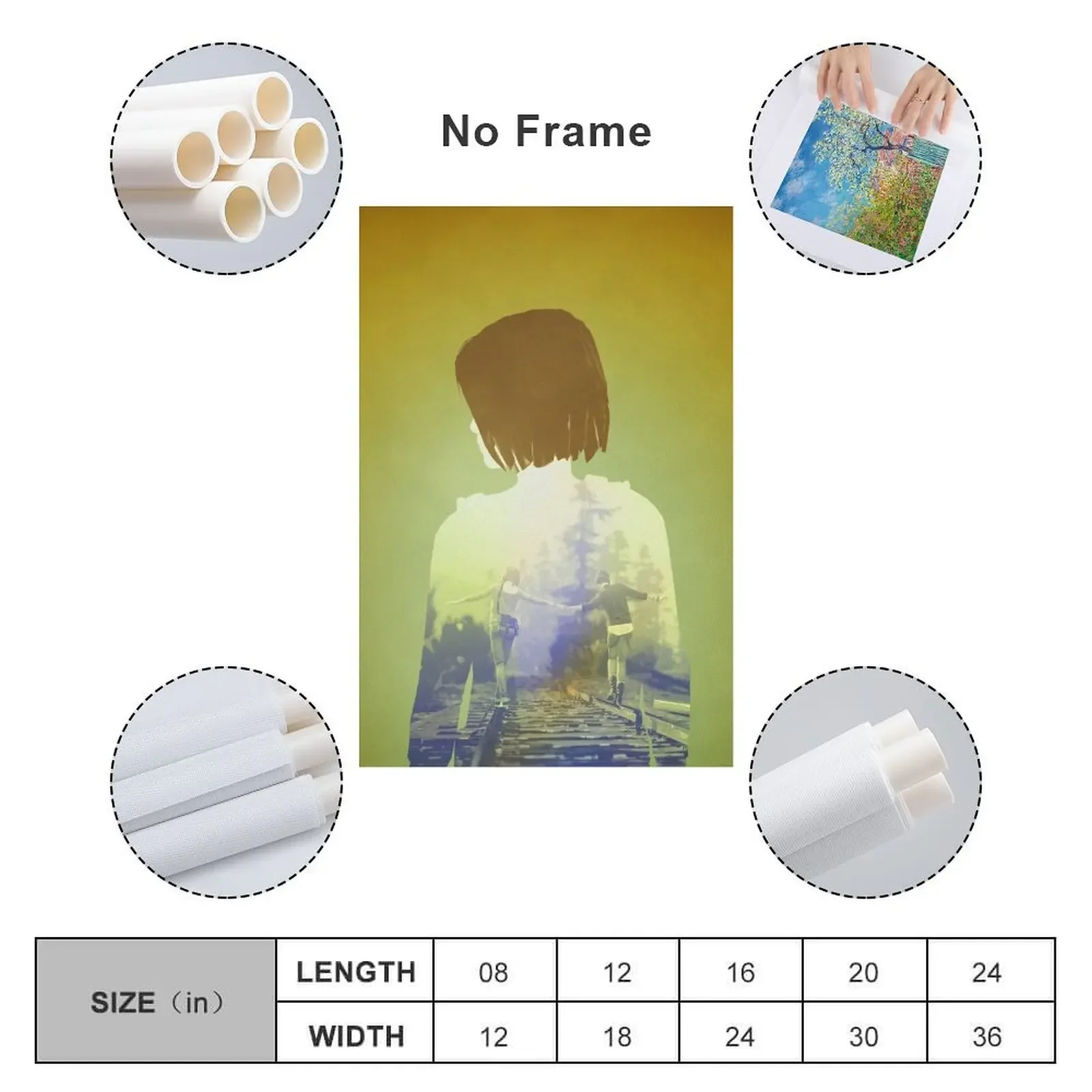 Life is Strange Max Caulfield коллаж вырез холст картина украшения для дома украшение спальни