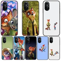 crazy zoo clear phone case for huawei honor 20 10 9 8a 7 5t x pro lite 5g black etui coque hoesjes comic fash design