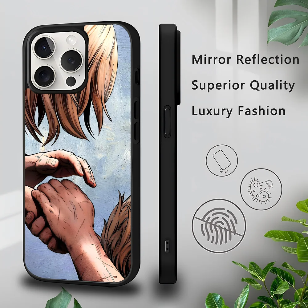 Чехол для телефона V-vland S-saga IPhone 16 15 14 13 Pro Max 11 Mini Alex Mirror Magsafe чехол беспроводной