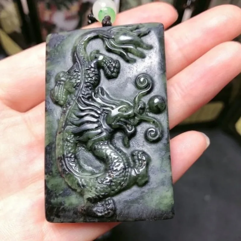 

Natural Tibetan Jade Medicine King Shilong Pendant for Men and Women Active Magnetic Joker Pendant