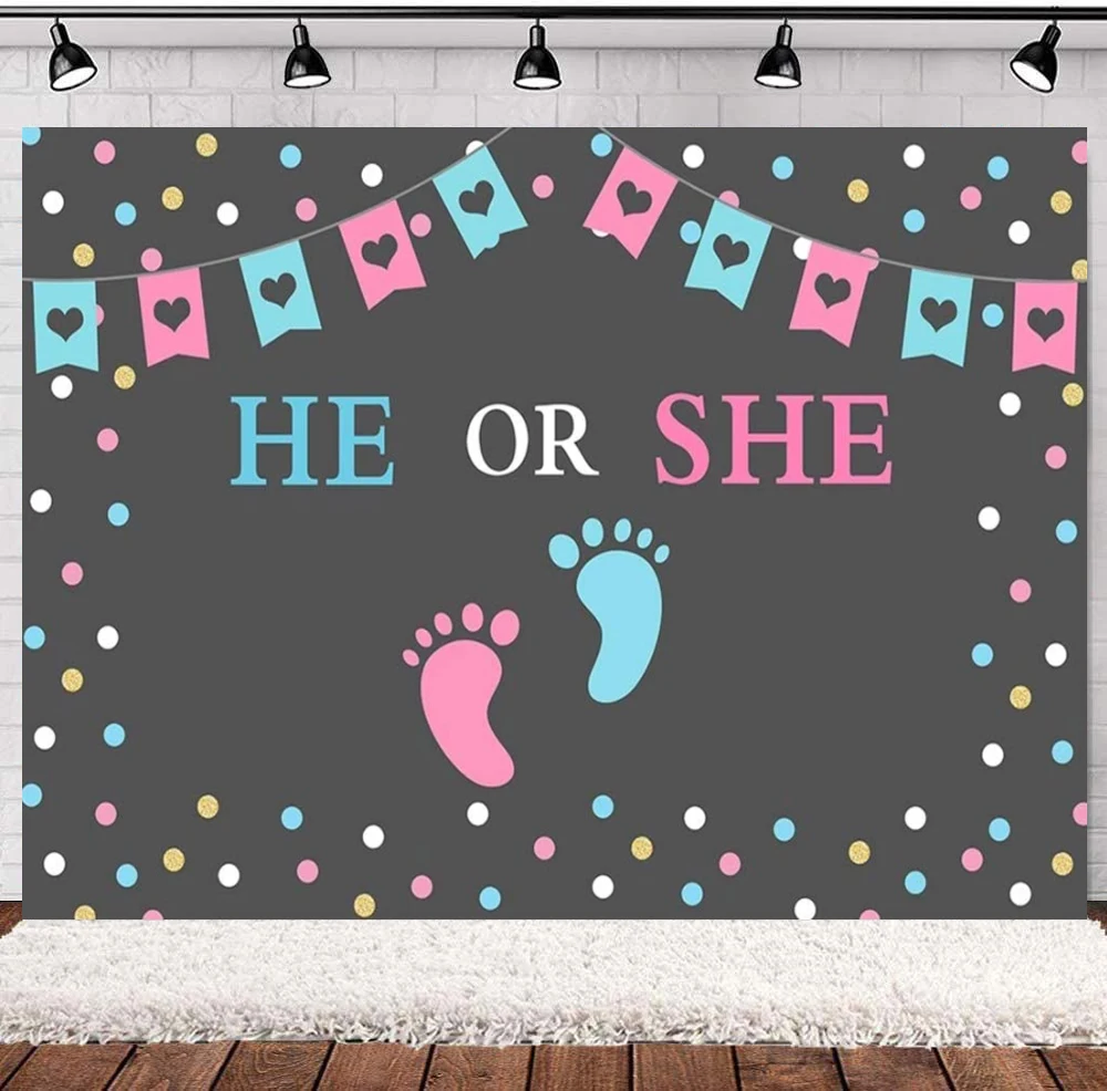 

Фон для фотосъемки с надписью «He/She»