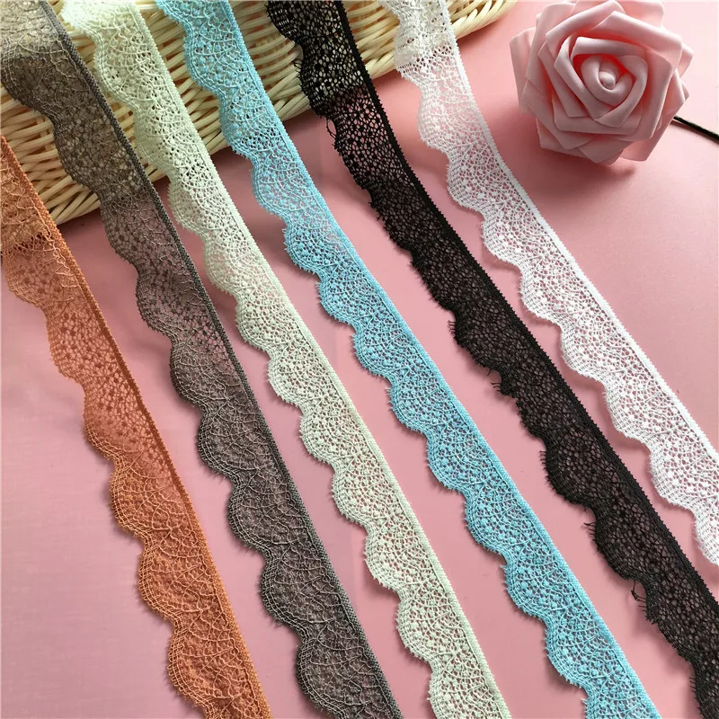 2023 разноцветные 3 см Разноцветные нейлоновые эластичные узкие кружевные отделки из спандекса для свадебного платья на день рождения и Рождество S2551 2023 разноцветные 3 см Разноцветные нейлоновые эластичные узкие кружевные отделки из спандекса для свадебного платья на день рождения и Рождество S2551