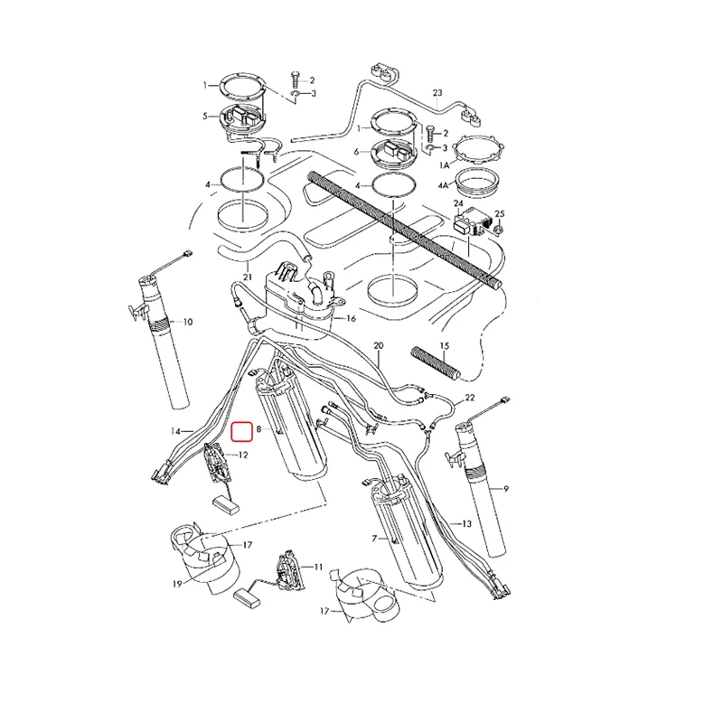 Топливный насос в сборе 4E0919087G 4E0919087H для AUDI A8 S8 quattro 2005- 4E0 919 087G 087H