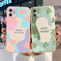 case for iphone 11 cover iphone 12 13 11 pro max mini xr 7 8 plus x xr max 6 6s se 2020 2 3 10 art flower silicone square cover