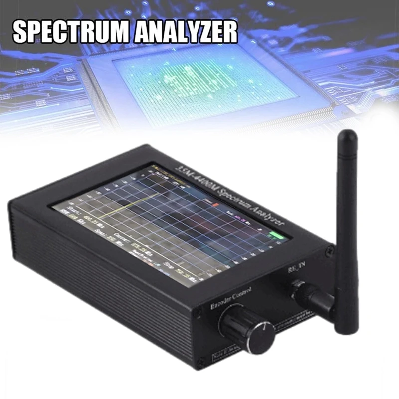 35M-4400Mhz Handheld Spectrum Analyzer 4.3-Inch Screen High-Precision VOC Signal Source Simple Spectrum Analyzer