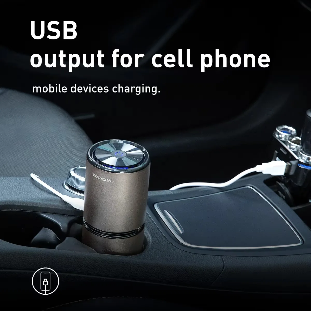 Easycare F-C2 очиститель воздуха для автомобиля с отрицательными ионами-малошумный