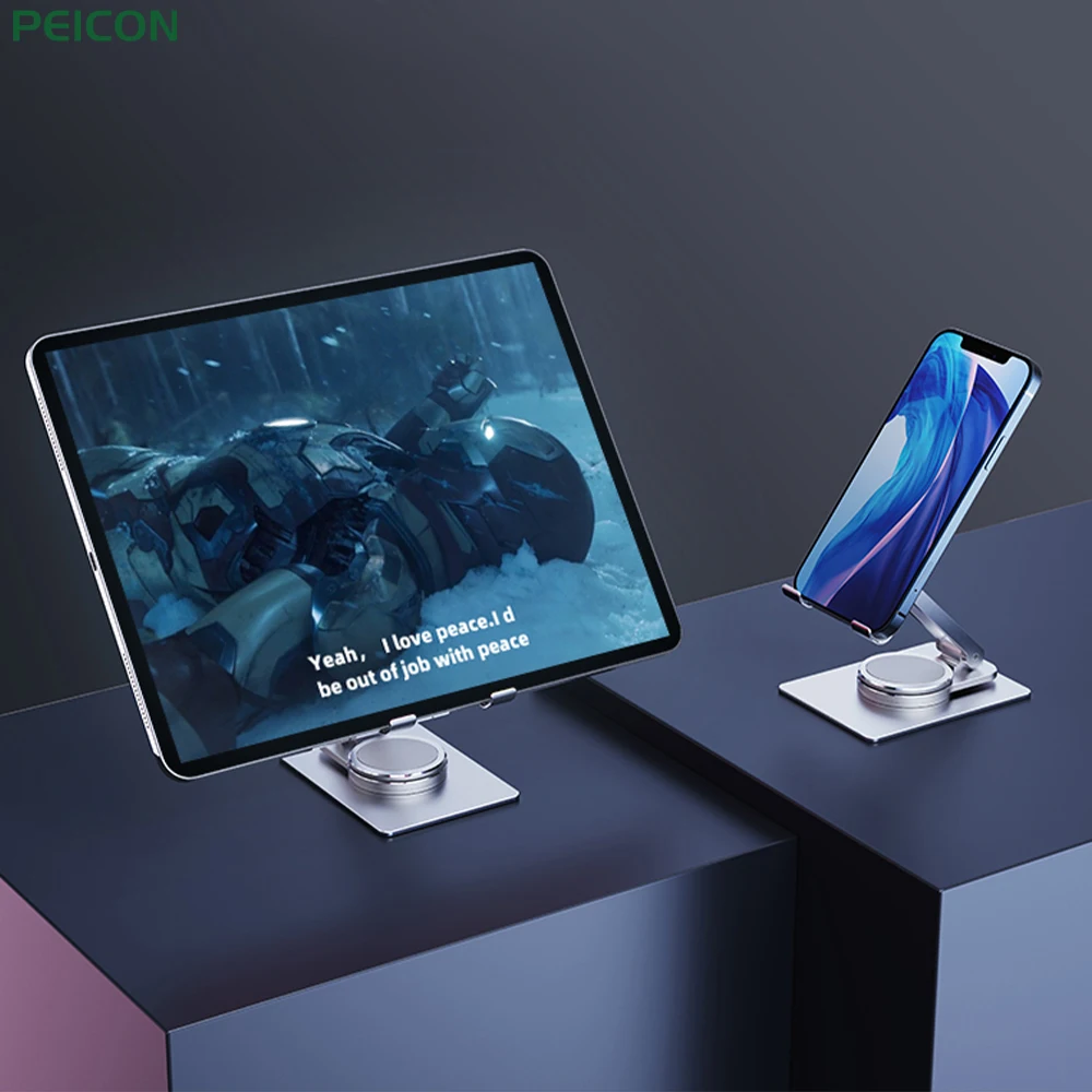 

360°Rotation Tablet Stand Support For iPad Xiaomi Samsung Tablet 4-11inch Aluminium Alloy Foldable Bracket Phone Desk Holder