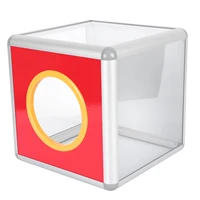 1pc storage box with lock donation box sweepstakes box fundraising box of party supermarket donation