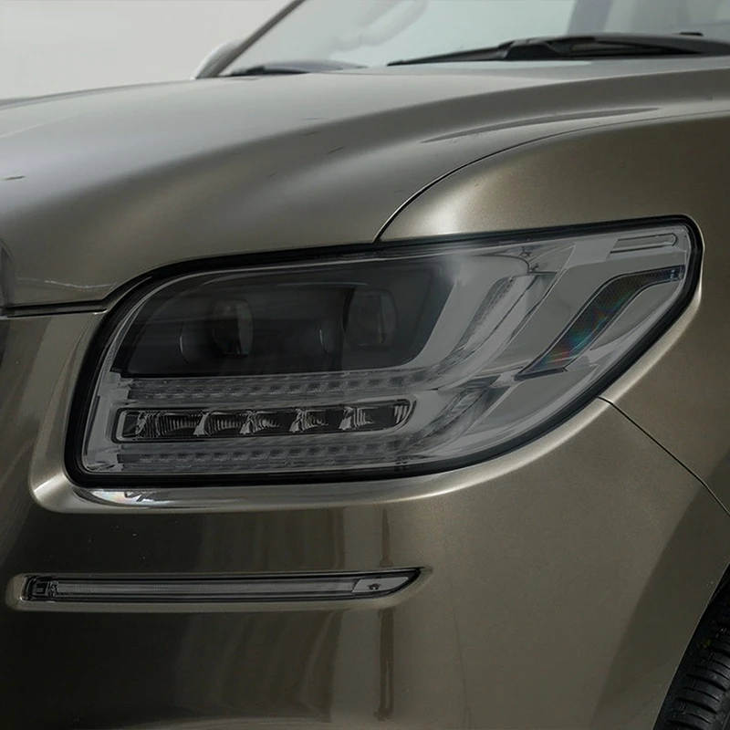2 Pcs Car Headlight Protective Film Restoration Transparent Black TPU Sticker For Lincoln Navigator 2018-Present Accessories 2 Pcs Car Headlight Protective Film Restoration Transparent Black TPU Sticker For Lincoln Navigator 2018-Present Accessories