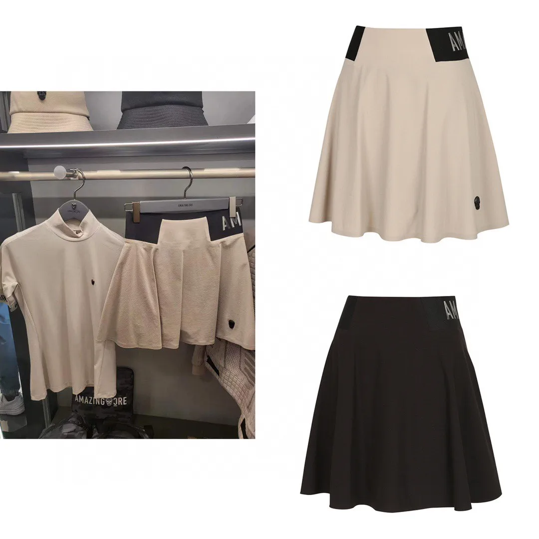 

Amazing CRE High-end Golf Wear Women's Skirt New College Umbrella Skirt Versatile Skirt