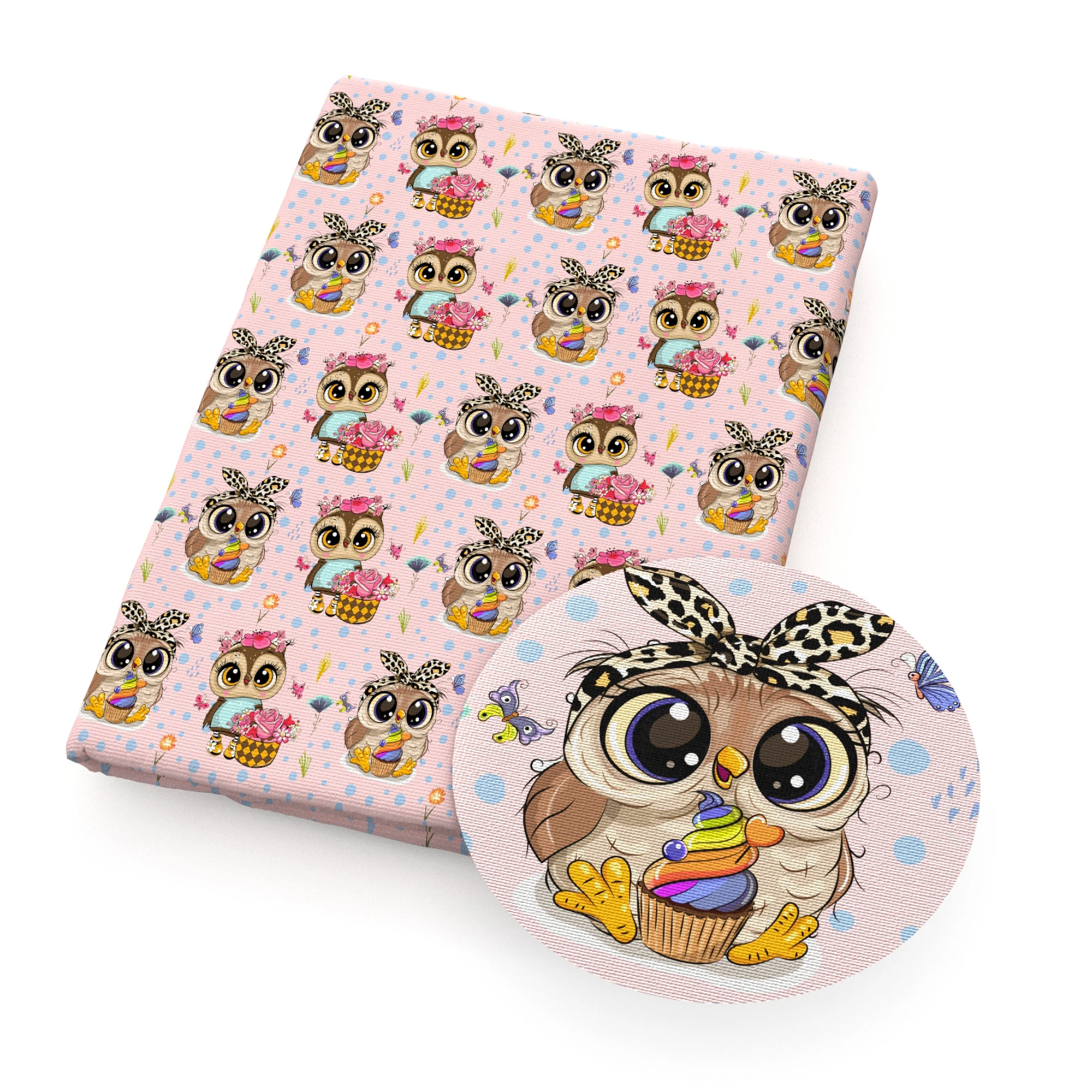 50*145 см 100% чистый хлопок кремовая сова полиэстер хлопковый материал лоскутное