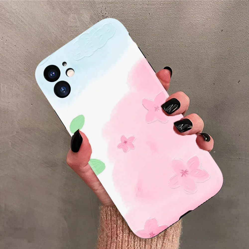 

New Luxury Silicon Case for iPhone 11 i11 Pro X XS Max XR 7 8 i7 i8 Plus SE with Tempered Glass Screen Film Back Cover