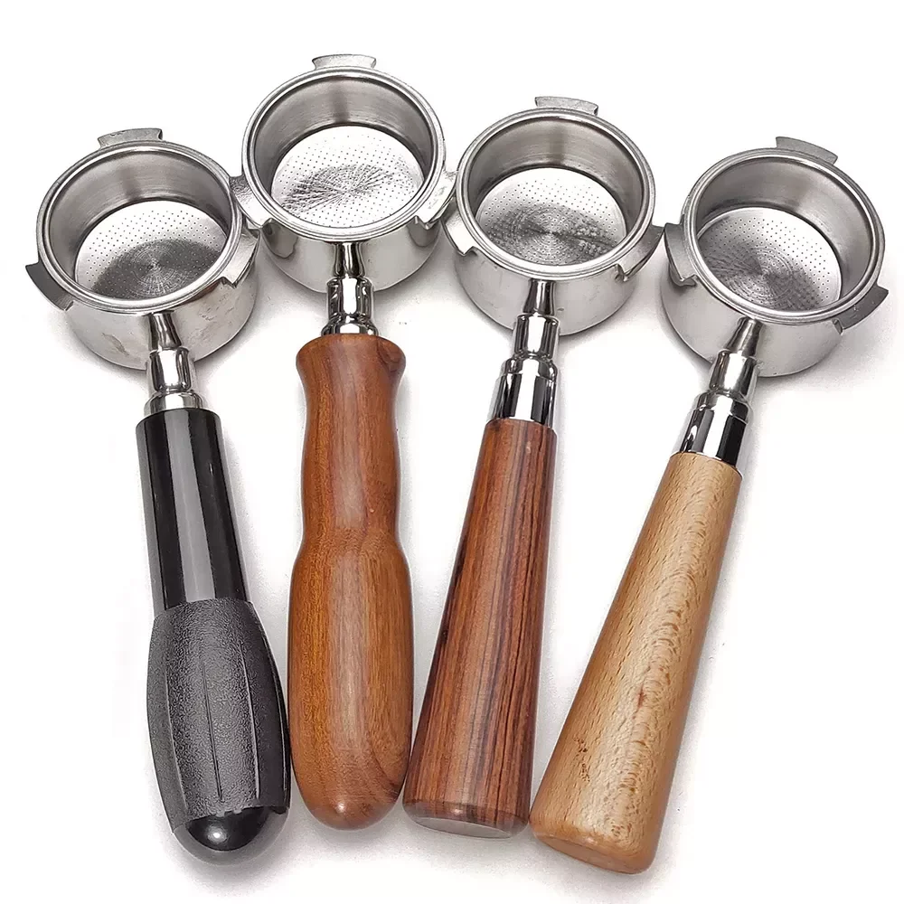 

54mm Bottomless Portafilter, 54mm Bottomless Naked Portafilter Compatible with 54mm Breville Barista Series (Filter Included)