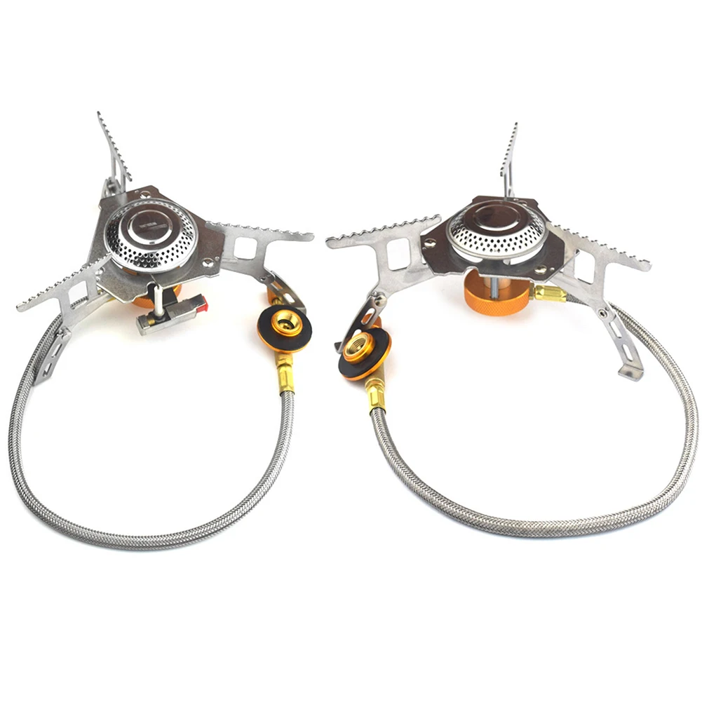 

Outdoor Gas Stove Camping Folding Stainless Steel Electronic Cooking Stove 3500W High Power Hiking Picnic Furnace