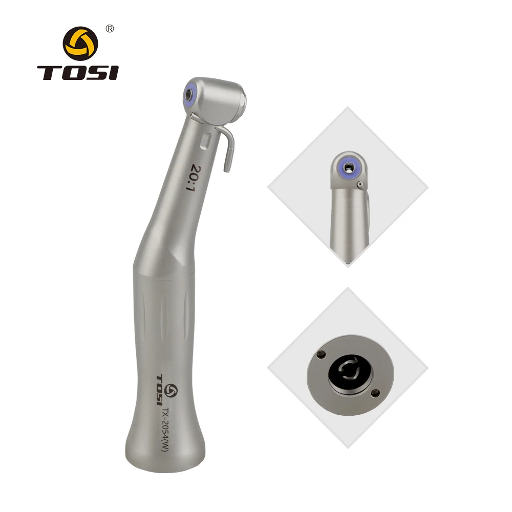 

TOSI Dental 20:1 NSK Style Contra Angle Slow Low Speed Handpiece Dental Implant Micromotor Fit to NSK W&H KAVO Bien Air
