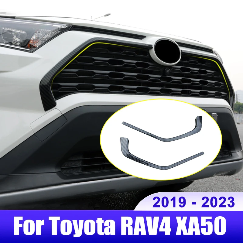 

Гибридная передняя решетка радиатора для Toyota RAV4 XA50 2019 2020 2021 2022 2023 RAV 4, аксессуары для рамы