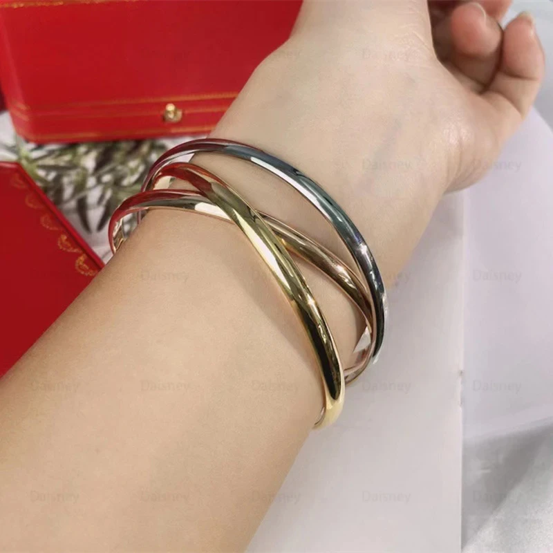 Классический европейский браслет триколор троица-женские элегантные модные