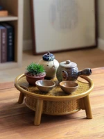 gy japanese style bamboo tea set storage box tea table crafts dustproof portable storage basket tea tray tea ceremony utensils