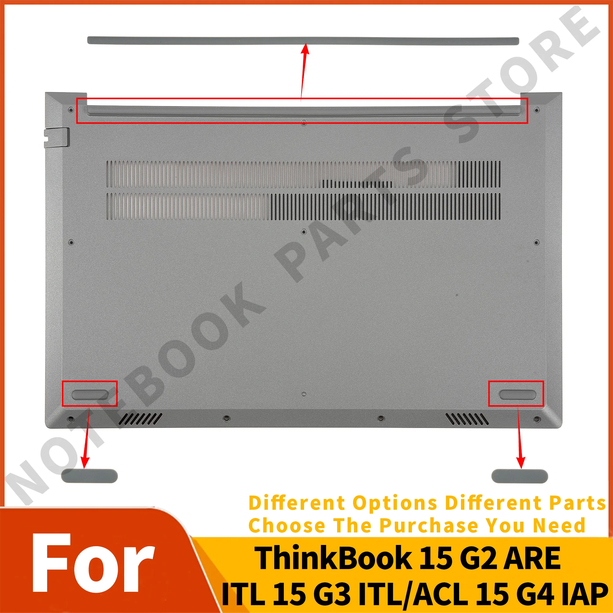 Резиновые ножки на нижней крышке для ThinkBook 15 G2 ARE/ITL G3 ITL/ACL G4 IAP G5 ABP