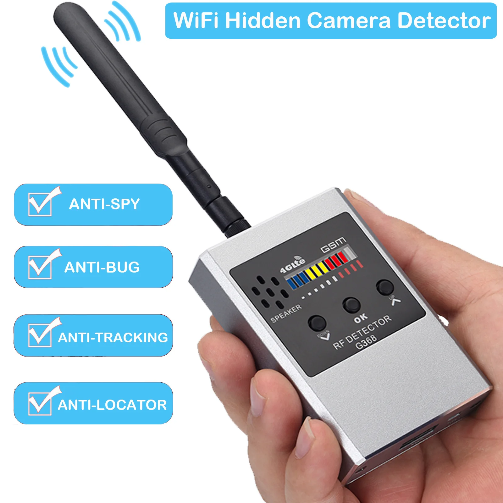 Enlarge Anti Listening Devices for Spying/GPS Tracker/RF Signal  hidden camera spy listening device spy