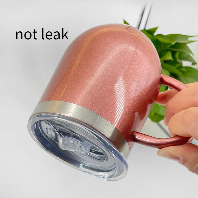 Кофейная кружка 12 унций вакуумная из нержавеющей стали 304 с крышкой сохраняющая