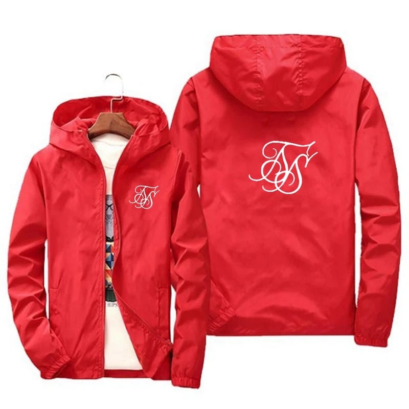 

2022 Spring and Autumn custom logo design men's coat 3D printed zipper coat windproof waterproof coat neutral outdoor jack