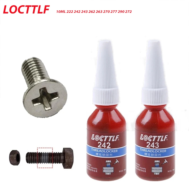 

10ml locttlf 222 242 262 263 243 Screw Glue Anaerobic Thread Locking Agent 271 272 277 290 high strength Anti-loosening