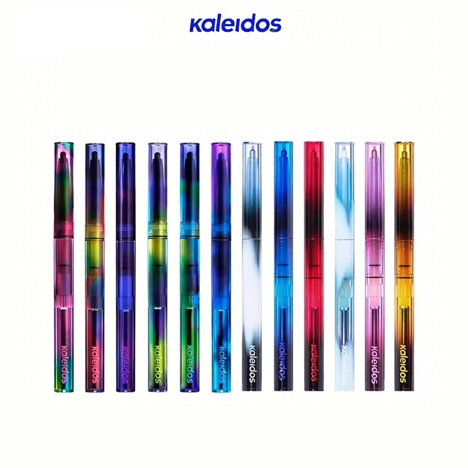Фото Набор для макияжа лица и глаз Kaleidos Chameleon: гелевая подводка-карандаш, хромированные тени-хайлайтеры с эффектом хамелеона, блестки и алмазная пудра №4