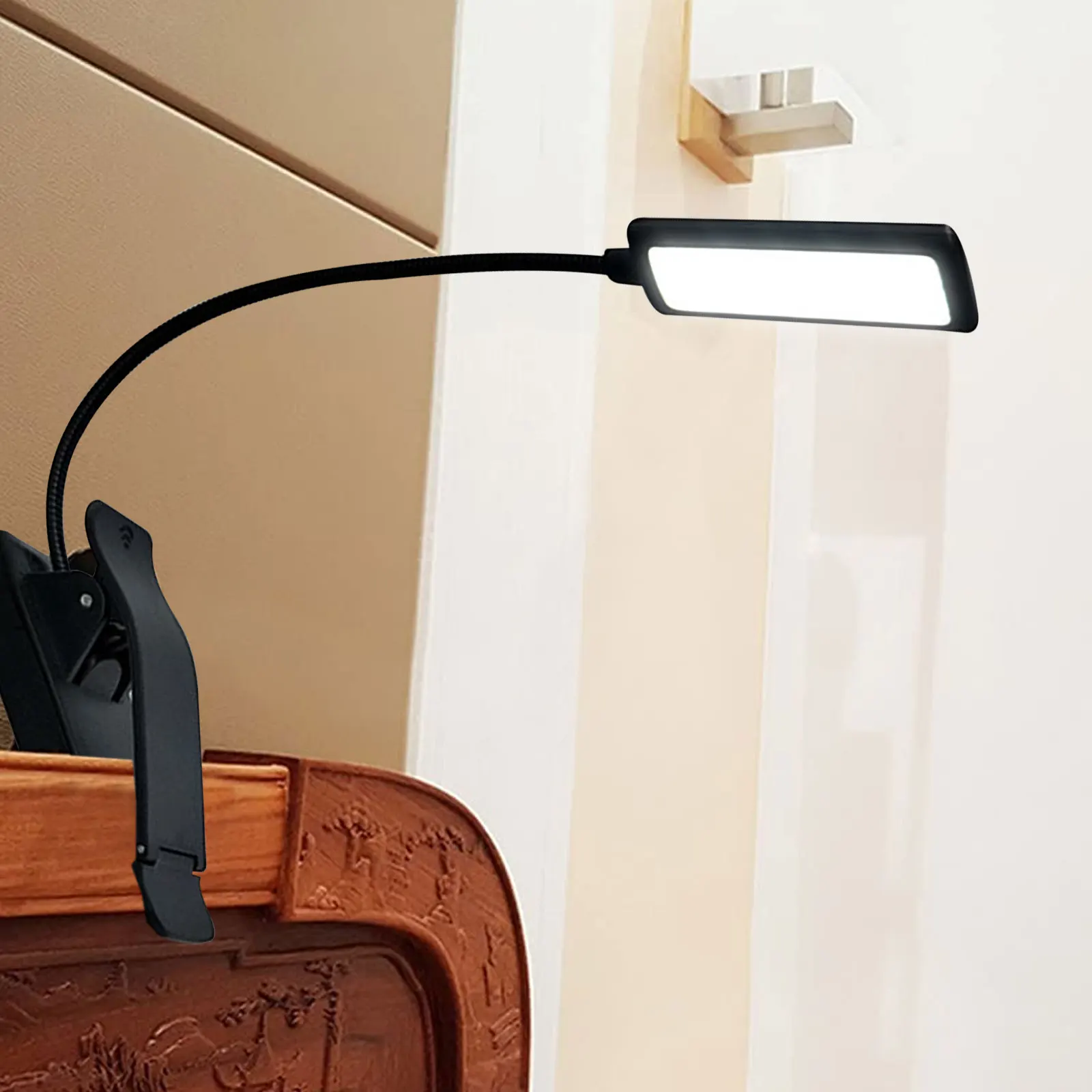 

USB Book Light Adjustable Clip Reading Light with Touch Control Multi-fucntion Music Score Clip Lamp Reader Gifts