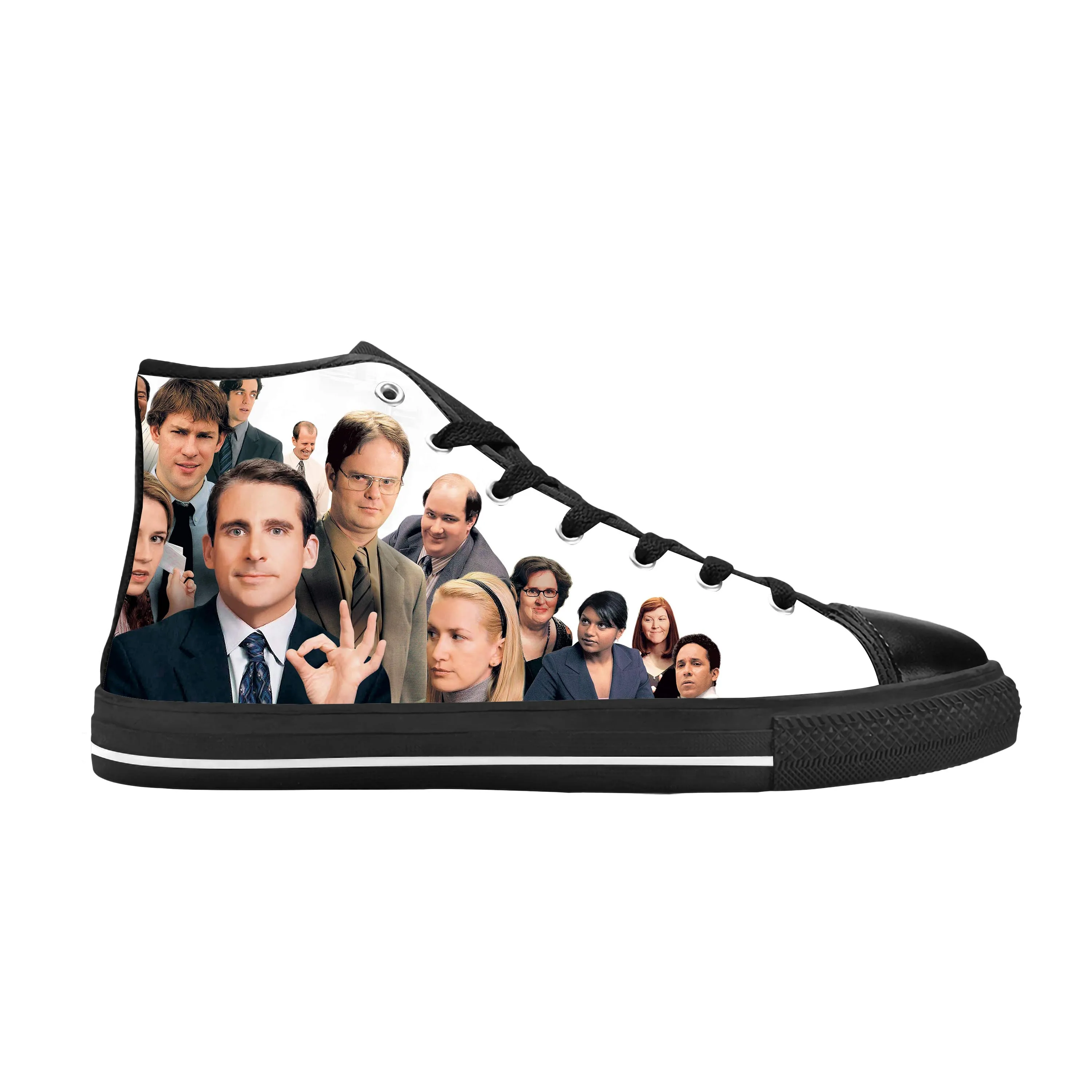 

The Office TV Show Michael Scott Dwight Schrute Casual Cloth Shoes High Top Comfortable Breathable 3D Print Men Women Sneakers