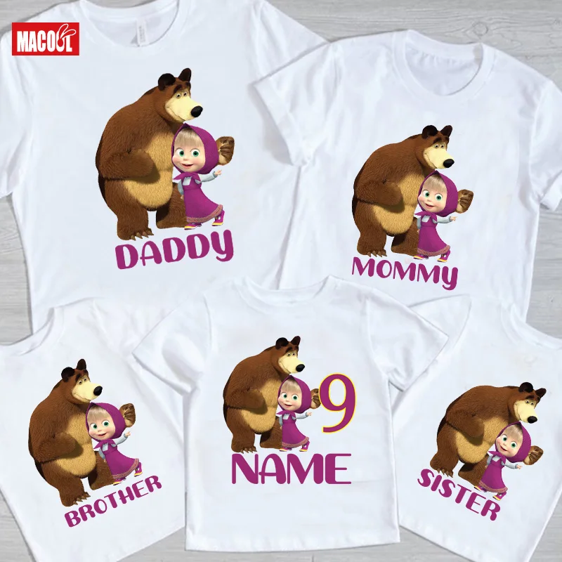 

Custom Name Birthday T Shirt Cute Watermelon Number 1-10 Cartoon Girls T-shirt 2021 Summer Baby Children Tops Funny Kids Clothes