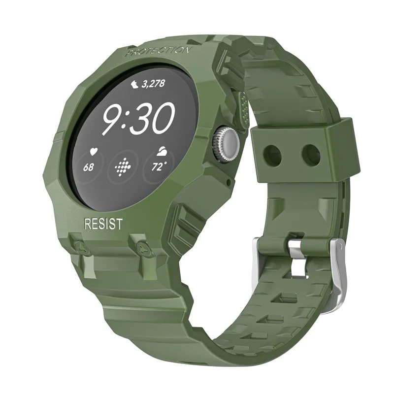 TPU Strap and case For Google Pixel watch bands wearproof shatter-proof  Environmental protection material Sports style bracelet