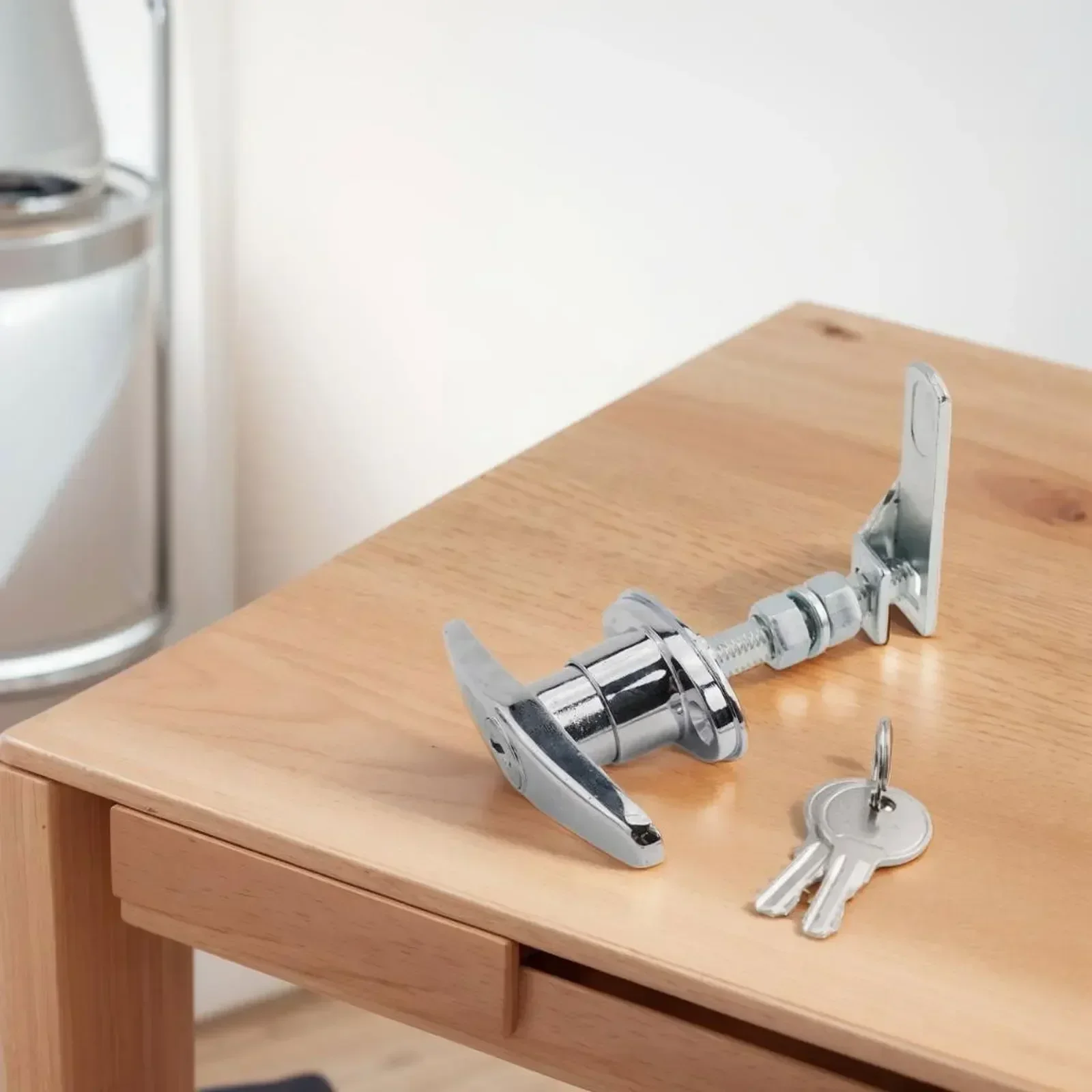 1 шт., дверная ручка гаражного замка с ключами, комбинированный дверной замок из цинкового сплава, механизмы замка, Т-образная ручка для гаражных ворот грузовика