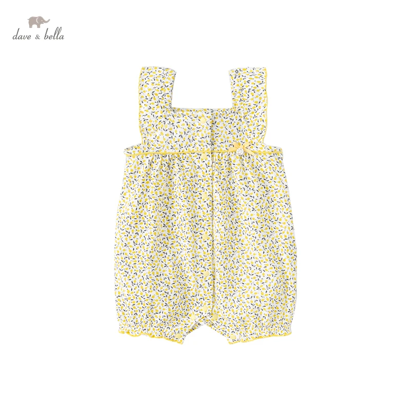 Детский комбинезон без рукавов с принтом лимона