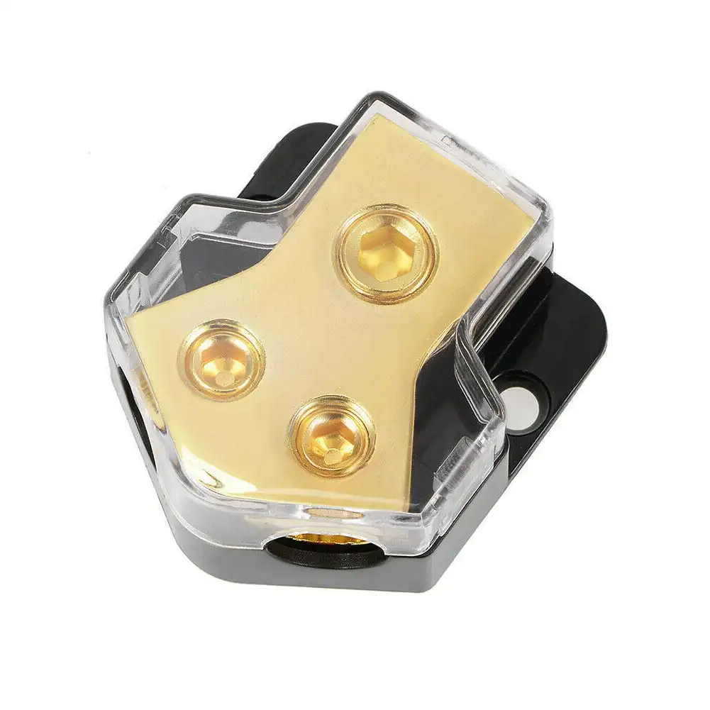 

Автомобильный аудио Распределение питания 2-сторонний распределительный блок питания/заземляющий сплиттер 0/4 Калибр AWG для автомобиля audi WH Автомобильная мощность