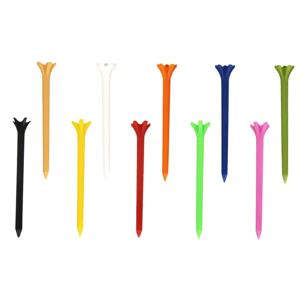 

10 Pack Golf Tee With Crown Low Resistance 2 3/4 \u0026 3 1/4 Inch