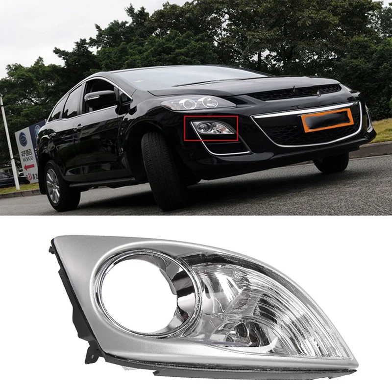 Front Bumper Corner Light Cover Fog Lamp Hood For Mazda CX7 CX-7 2009-2011