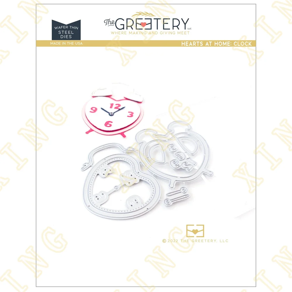 

He Clock New Metal Cutting Dies for Diy Scrapbooking Crafts Dies Cut Stencils Maker Photo Album Template Handmade Decoration