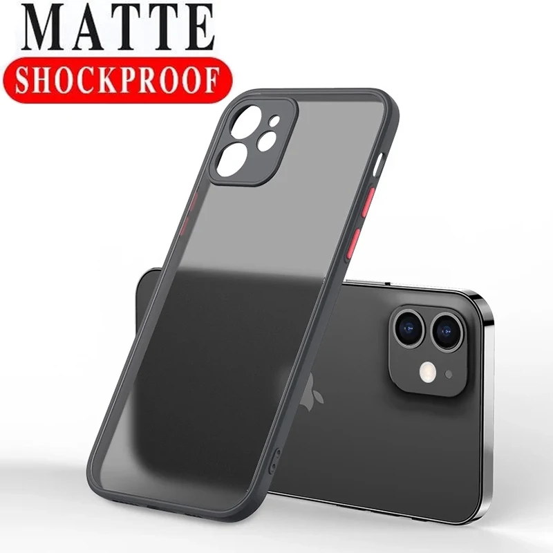

Soft Silicone Matte Phone Case for IPhone 11 12 13 Pro Max Mini Shockproof Bumper Case for IPhone 14 Pro Max XS X XR 6 7 8 Plus