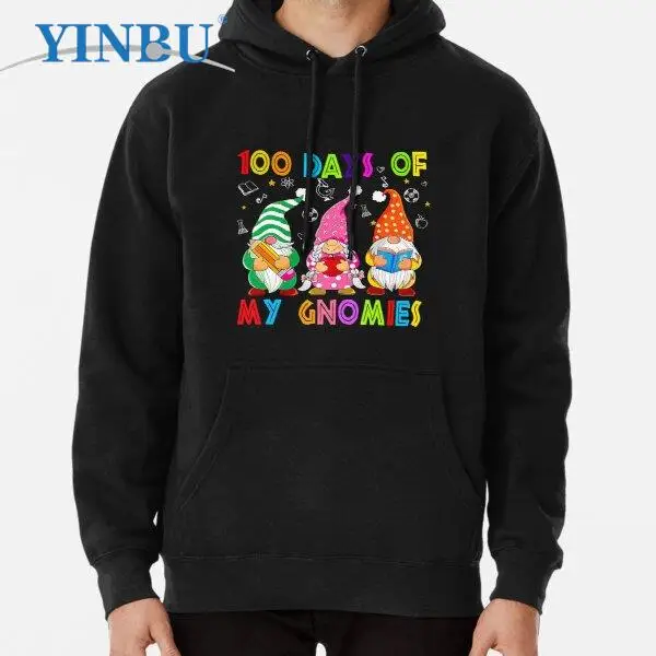 

Gnome 100 дней школы мои гномы дети-умнее пуловер Толстовка Новая в свитшоте модная одежда