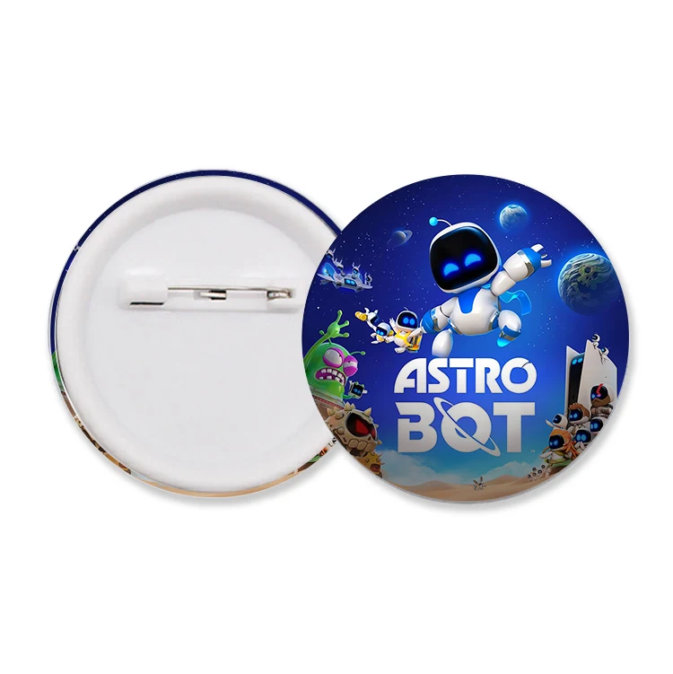 Фото Новые значки-броши Astrobotes, аниме-значки, мультяшные эмалевые значки, украшения для детских дней рождения, модные украшения, подарки на день рождения для детей №2