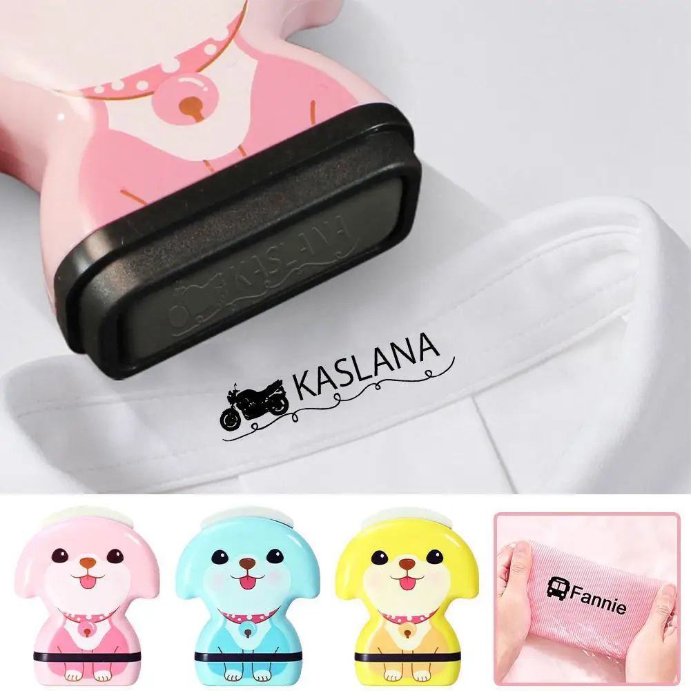 

Children's Name Seal Custom Student's Name Stamp Kindergarten Clothes Waterproof Name Sticker Kawaii Montessori Stamp Gift