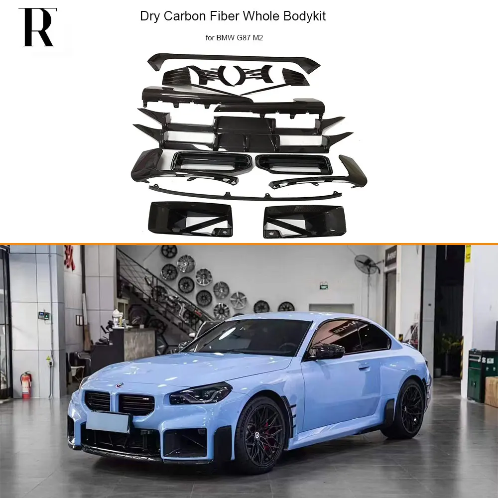 MP Style Dry Carbon Fiber Bodykit Передний бампер Решетка губ Боковая юбка Сплиттер Задний