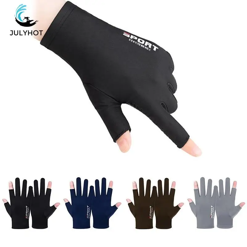 

1pair Anti-UV Men Women Fishing Gloves Sunscreen Antiskid Spring Breathable Cycling Sport Gloves Fishing