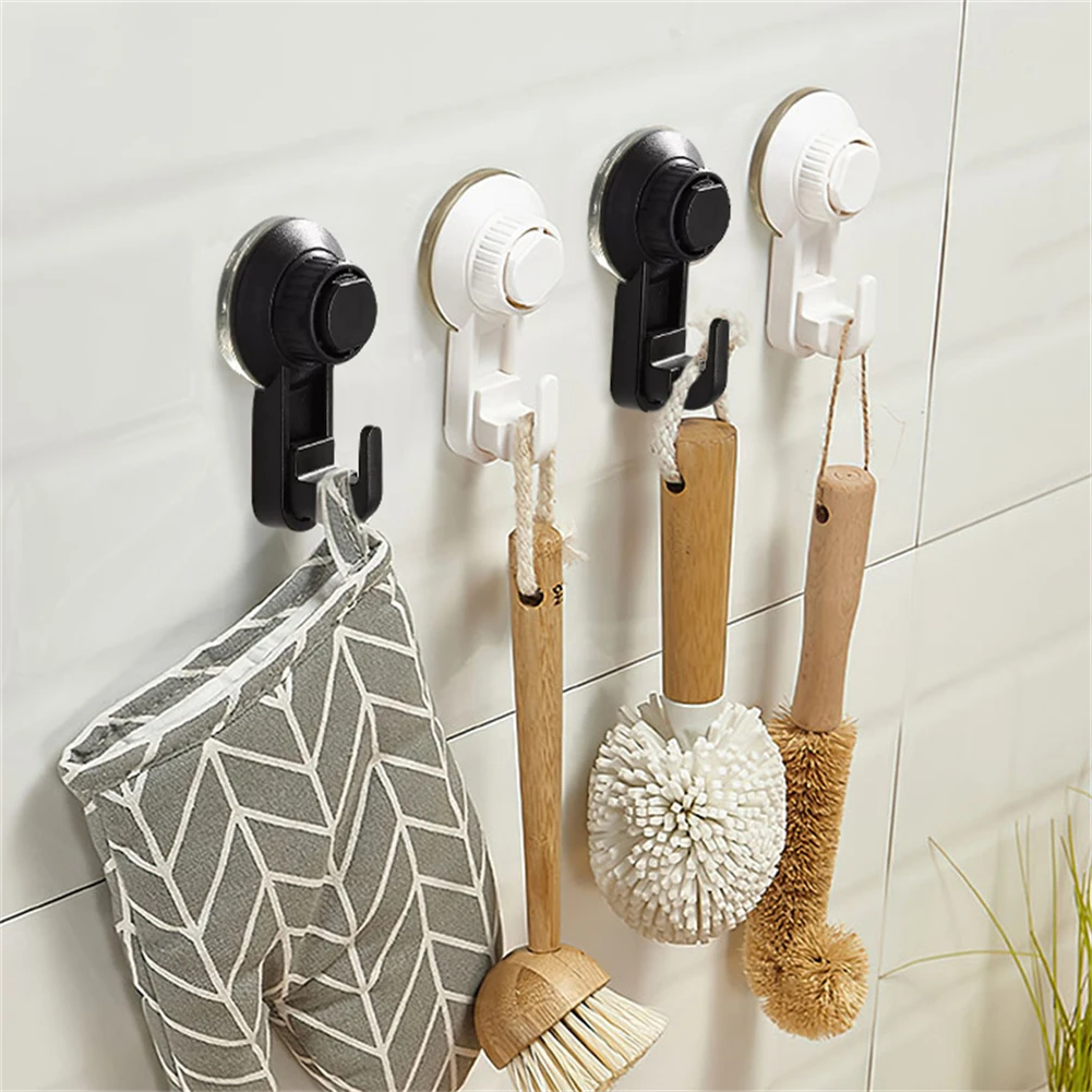 

1/2pcs Multi-function Hooks Strong Self Adhesive Door Wall Hangers Hooks Suction Heavy Load Rack Cup Sucker For Kitchen Bathroom