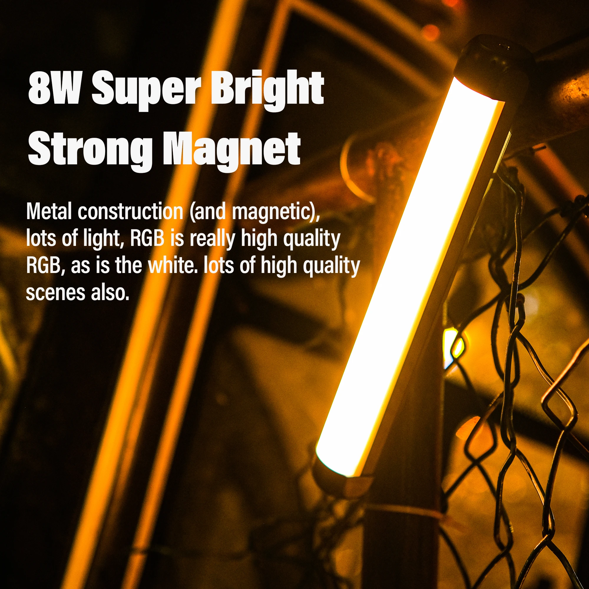 Weeylite K21 8W Фотография Light Stick Светодиодная RGB-подсветка Портативный