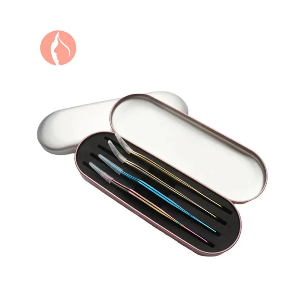 

Tinplate Protection Storage Box Exquisite 6 Colors Beauty Storage Professional Storage Box Makeup Tools Eyelashes Tweezers Box