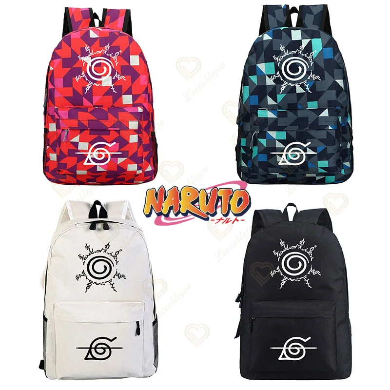 

Рюкзак Naruto для улицы и путешествий, вместительный ранец для студентов, школьный портфель, канцелярские принадлежности, подарок для студент...