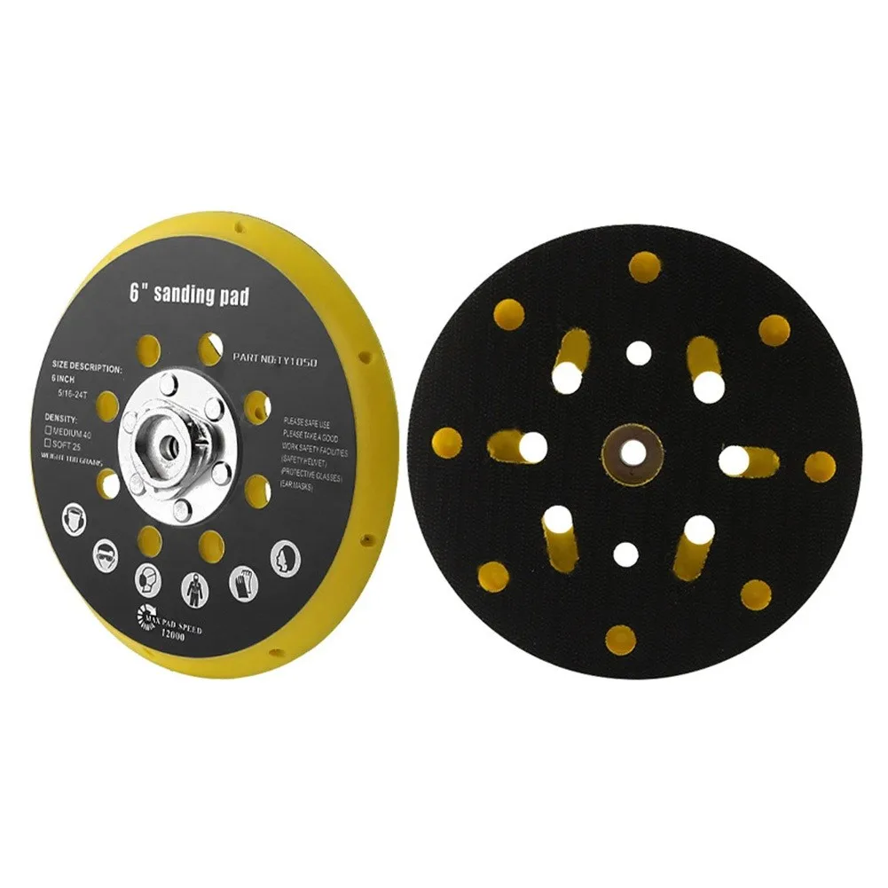 6 Inch 150mm 17 Holes Sander Backing Pad For Makita BO6030 BO6040 For Festool RO1 ES150 ET2 ES / ETS 150 Grinding Sanding